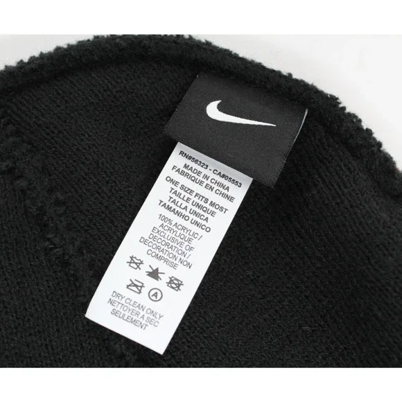 Nike Sportswear Cuff Futura Flash Beanie Black Adult Unisex One Size DO8145-010 - Picture 4 of 4